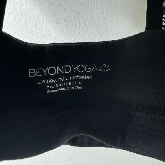 Beyond Yoga Polka Dot Mesh Converged Yoga Bralette Bra Black Sz Small NWT - Picture 7 of 10